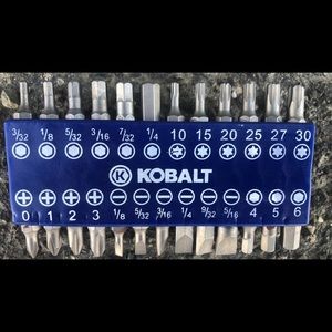 KOBALT 25 piece screwdriver attachment set BNWOT